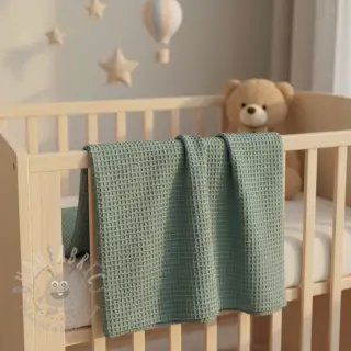 Pamučni vafel cyan
