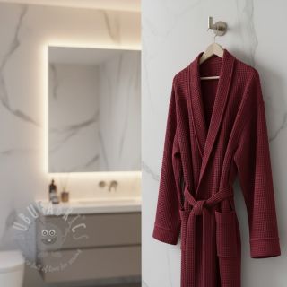 Pamučni vafel bordeaux