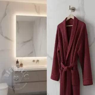 Pamučni vafel bordeaux