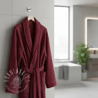 Pamučni vafel vezom berry