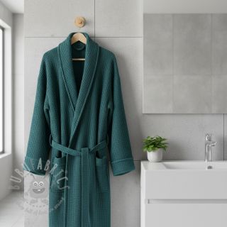 Pamučni vafel petrol