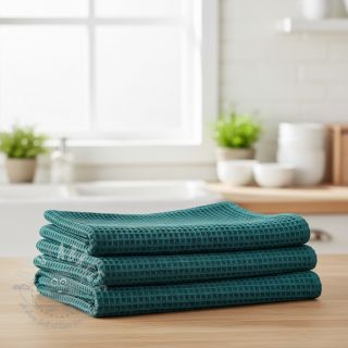 Pamučni vafel petrol