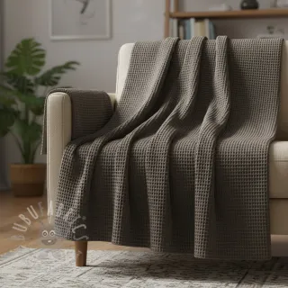 Pamučni vafel anthracite