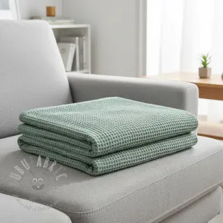 Pamučni vafel dark green