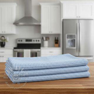 Pamučni vafel light blue