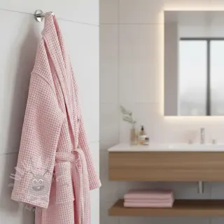 Pamučni vafel light rose
