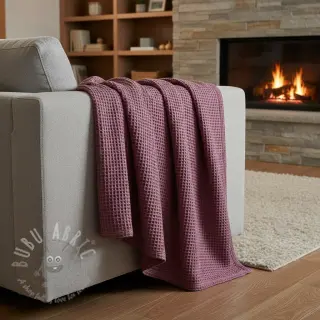 Pamučni vafel mauve