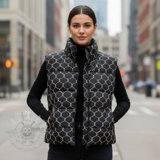 Prošivena tkanina Cord black