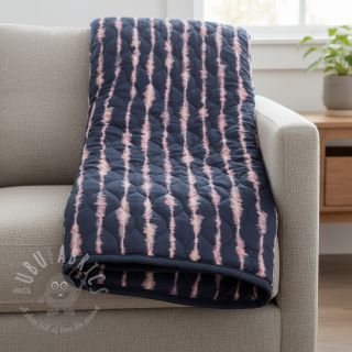 Prošivena tkanina VELVET Stripes navy