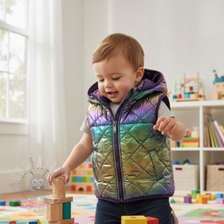 Prošivena tkanina FOIL Rainbow multi