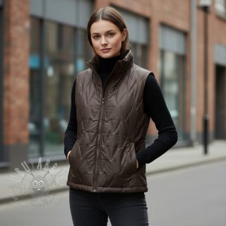 Prošivena tkanina Triangle taupe