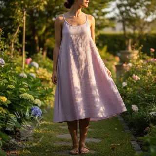 Tetra Tkanina/Muslin soft lilac ORGANIC
