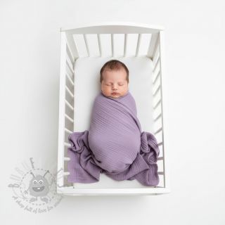 Tetra Tkanina/Muslin dark lilac ORGANIC