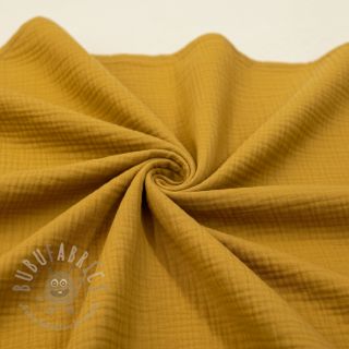 Tetra Tkanina/Muslin dark ochre ORGANIC