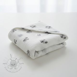 Tetra Tkanina/Muslin Animals design A digital print ORGANIC