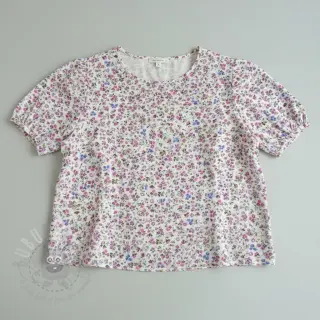Tetra Tkanina/Muslin Flower Michaela off white digital print