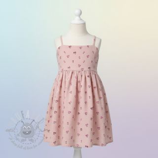 Tetra Tkanina/Muslin Fruits cherry soft rose