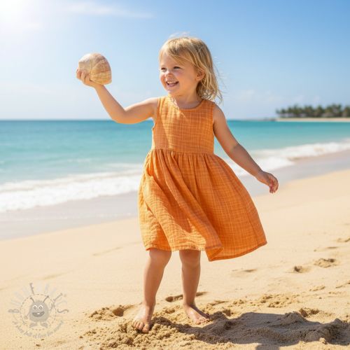 Tetra Tkanina/Muslin Vintage orange