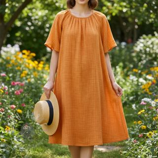 Tetra Tkanina/Muslin Vintage orange