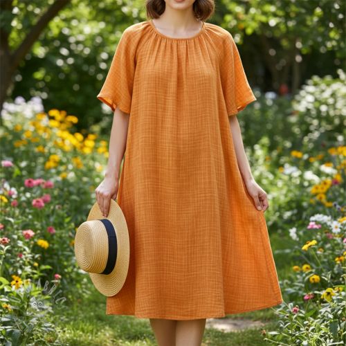 Tetra Tkanina/Muslin Vintage orange