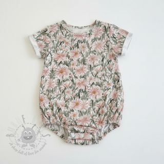 Tetra Tkanina/Muslin Bunches of flowers digital print