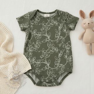 Tetra Tkanina/Muslin EMBROIDERY Climbing flowers pickle