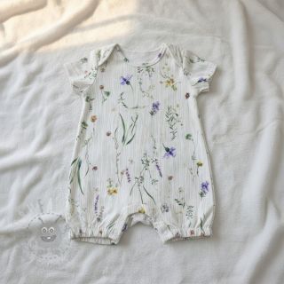 Tetra Tkanina/Muslin French flowers natural digital print