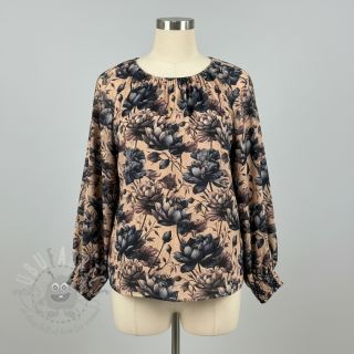 Tetra Tkanina/Muslin Dreamy flowers design B digital print