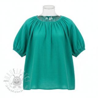 Tetra Tkanina/Muslin dark teal ORGANIC