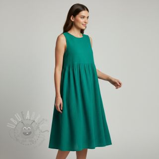 Tetra Tkanina/Muslin dark teal ORGANIC