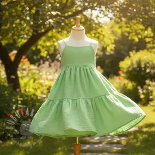 Tetra Tkanina/Muslin light lime ORGANIC