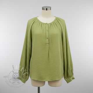 Tetra Tkanina/Muslin old lime ORGANIC