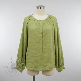 Tetra Tkanina/Muslin old lime ORGANIC