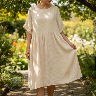 Tetra Tkanina/Muslin cream ORGANIC