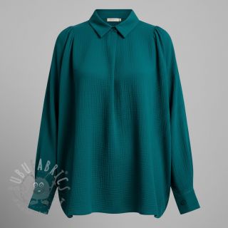 Tetra Tkanina/Muslin petrol ORGANIC