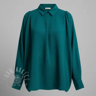 Tetra Tkanina/Muslin petrol ORGANIC