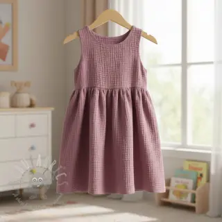 Tetra Tkanina/Muslin lilac ORGANIC