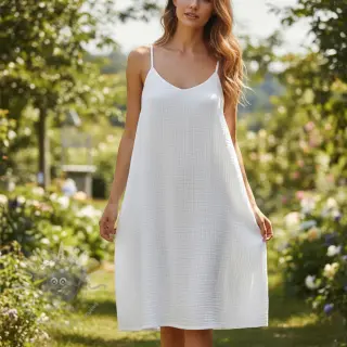 Tetra Tkanina/Muslin ecru ORGANIC