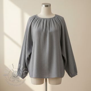 Tetra Tkanina/Muslin grey ORGANIC