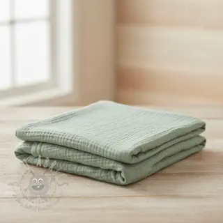 Tetra Tkanina/Muslin dark mint ORGANIC