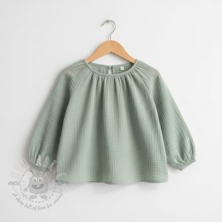 Tetra Tkanina/Muslin dark mint ORGANIC