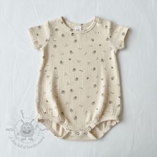 Tetra Tkanina/Muslin Flowers SIMPLY NATURAL digital print ORGANIC