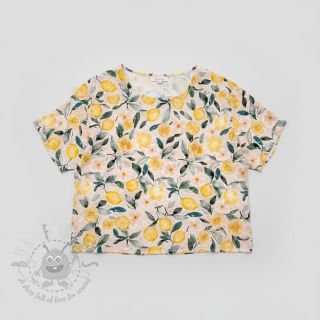 Tetra Tkanina/Muslin Fresh lemons digital print