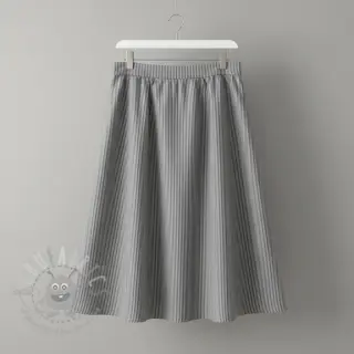 Tetra Tkanina/Muslin YARN DYED Stripes grey