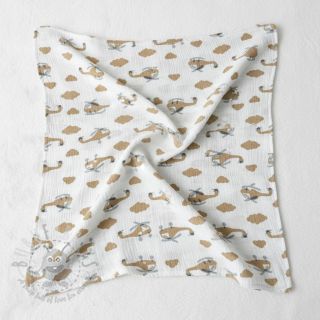 Tetra Tkanina/Muslin Helicopters off white