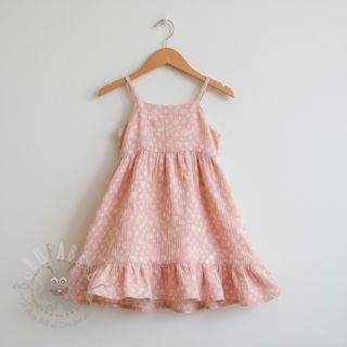 Tetra Tkanina/Muslin JACQUARD Dots pink