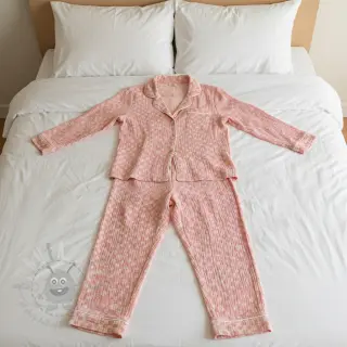 Tetra Tkanina/Muslin JACQUARD Dots pink
