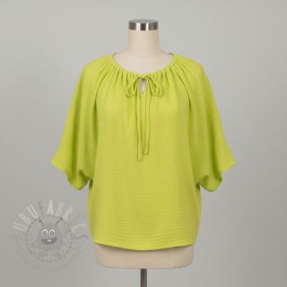 Tetra Tkanina/Muslin NEON YELLOW ORGANIC