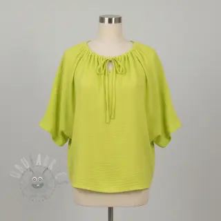 Tetra Tkanina/Muslin NEON YELLOW ORGANIC