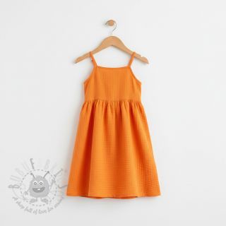 Tetra Tkanina/Muslin NEON ORANGE ORGANIC
